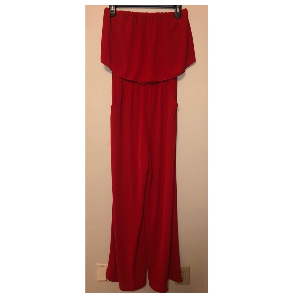Boutique red jumpsuit